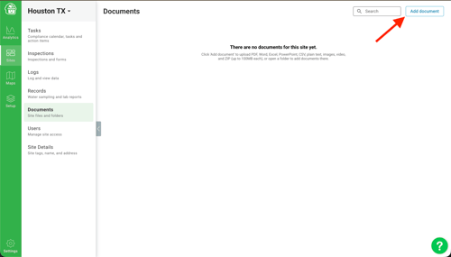 Add document - site