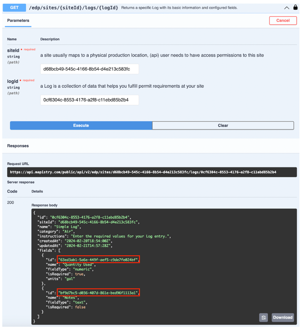EDP Public API Example Usage