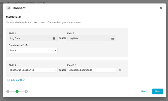 Connect discharge locations