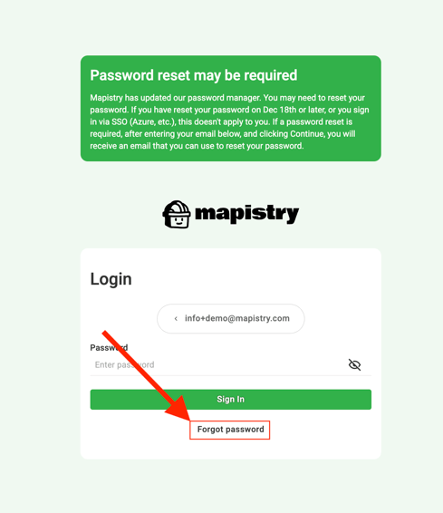 forgot password link