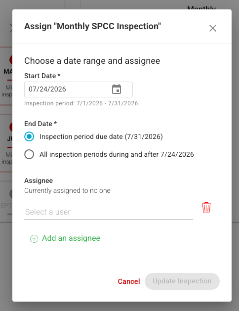 inspection assignee