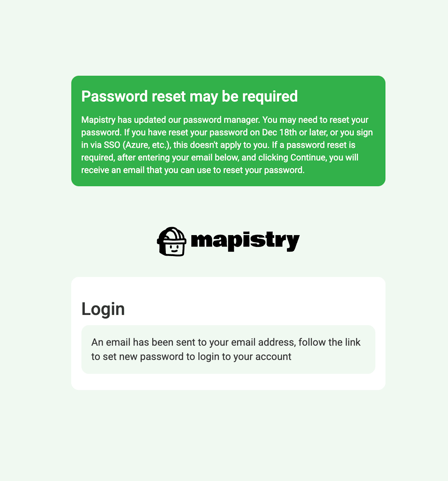 password reset required