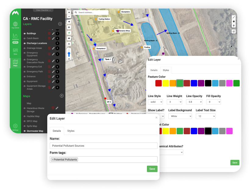 Build detailed site maps quickly with drag-and-drop features