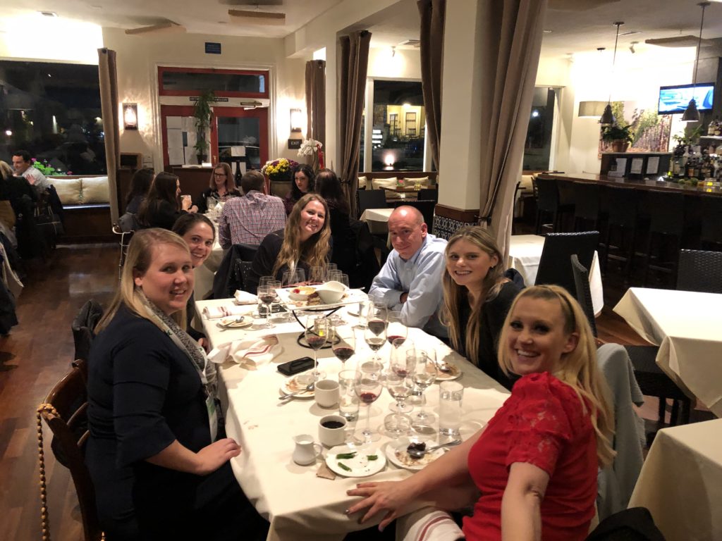 Group at dinner in Sonoma