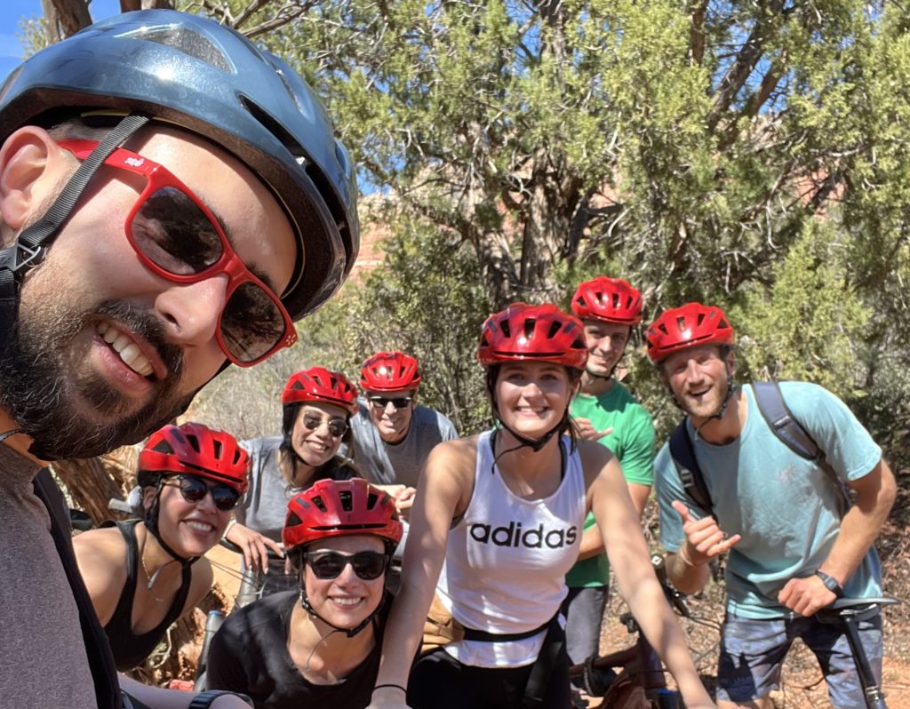 Mapistry team mountain biking